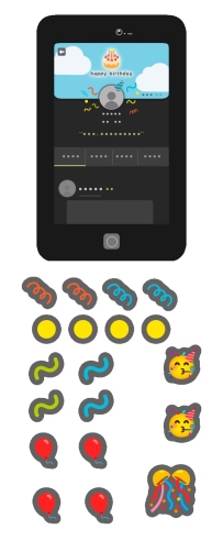 【社交论坛生日摇摇乐模板】