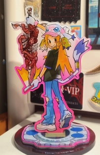 4mm夹层无边立牌！